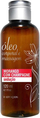 Óleo de Massagem Morango com Champagne